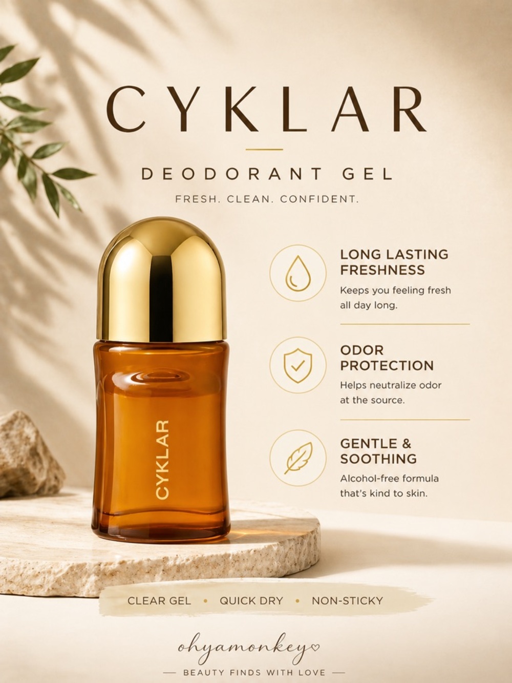 CYKLAR Mandelic Brightening Deodorant Gel 50ml